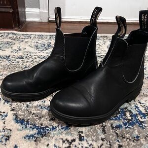 Blundstone Boots Black Leather Chelsea Boots